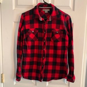 Natural Reflections Red and Black Flannel
